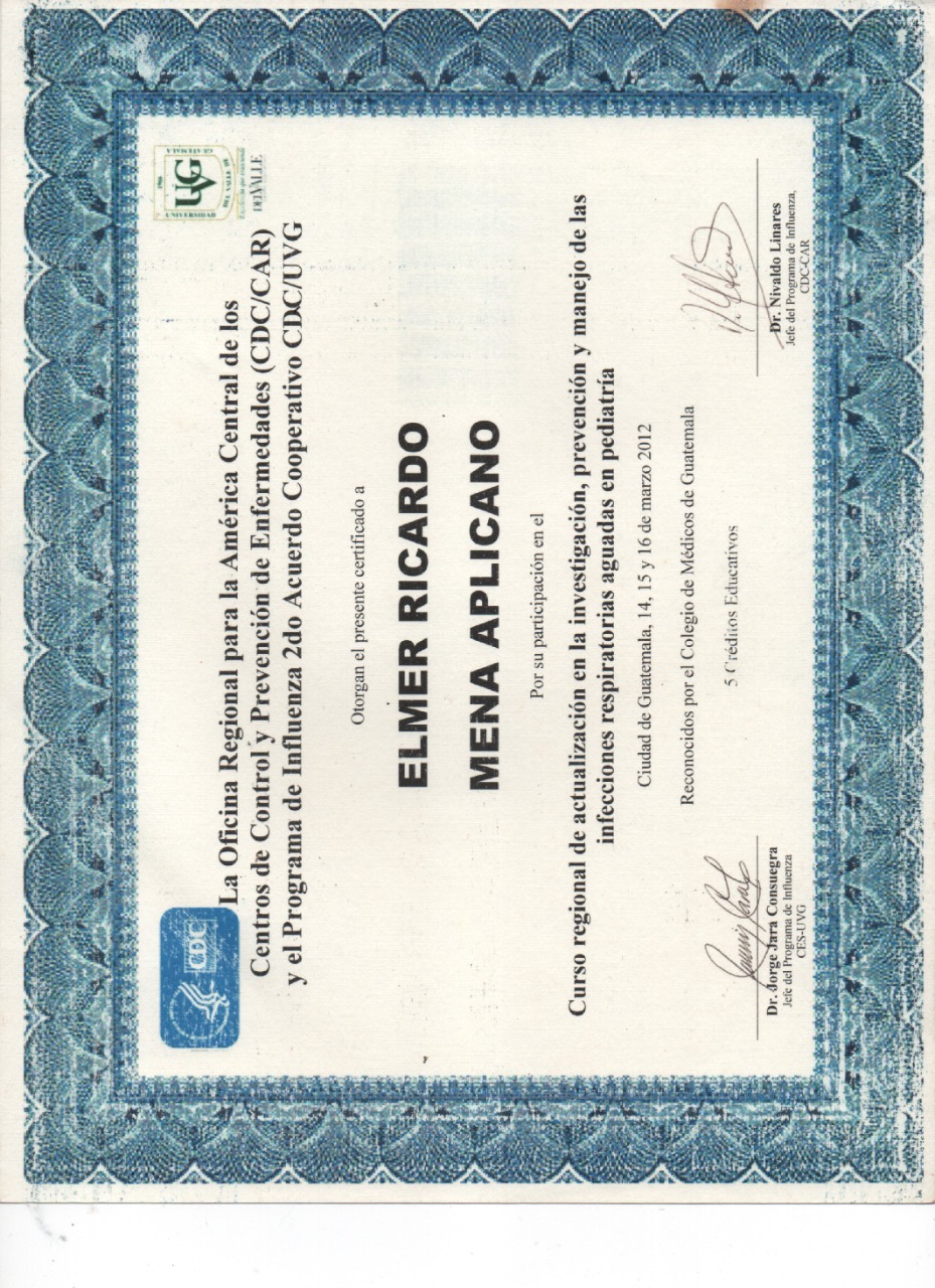 Diplomas Dr. Mena Aplicano